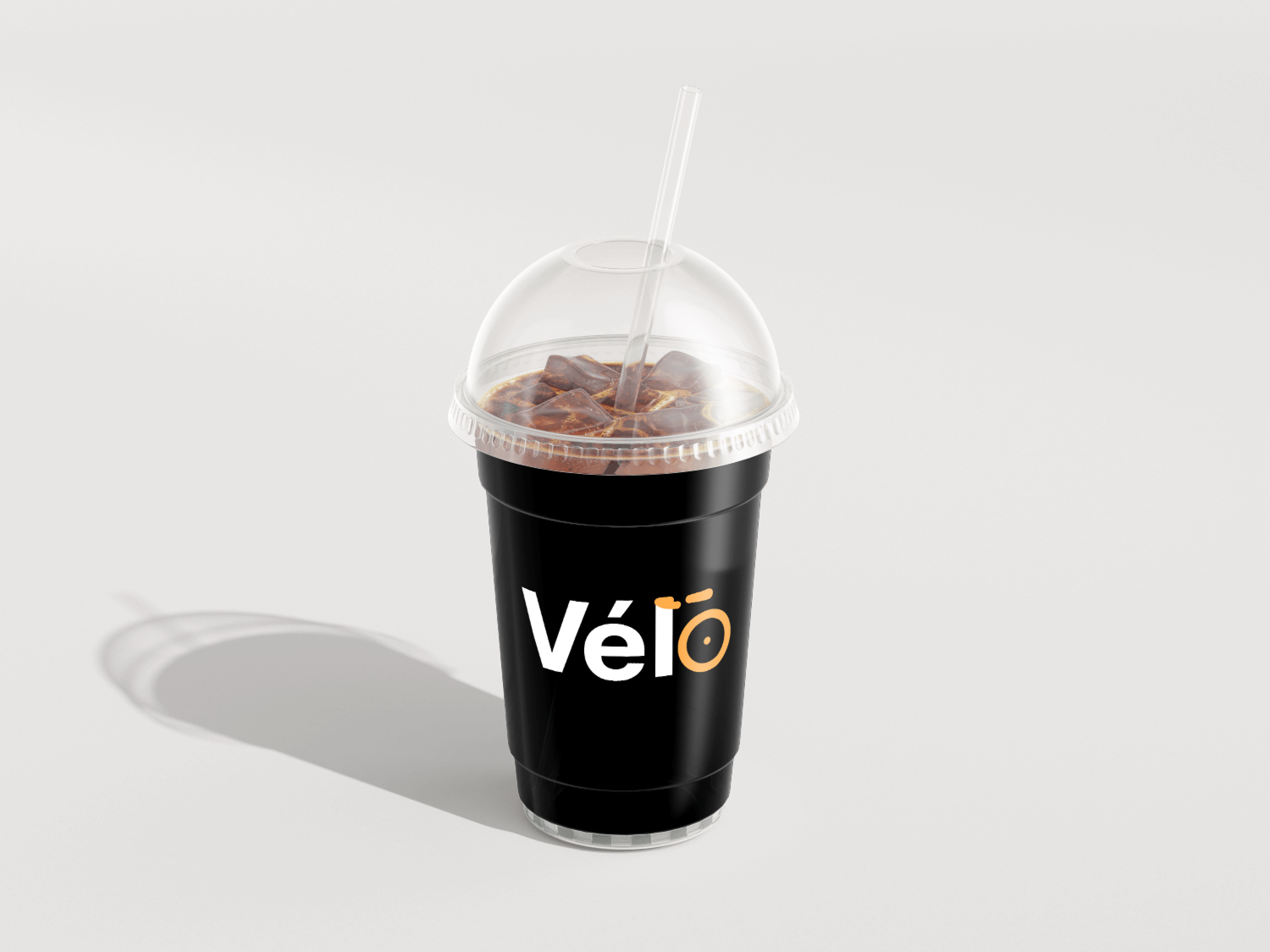 Vélo-branded iced drink cup