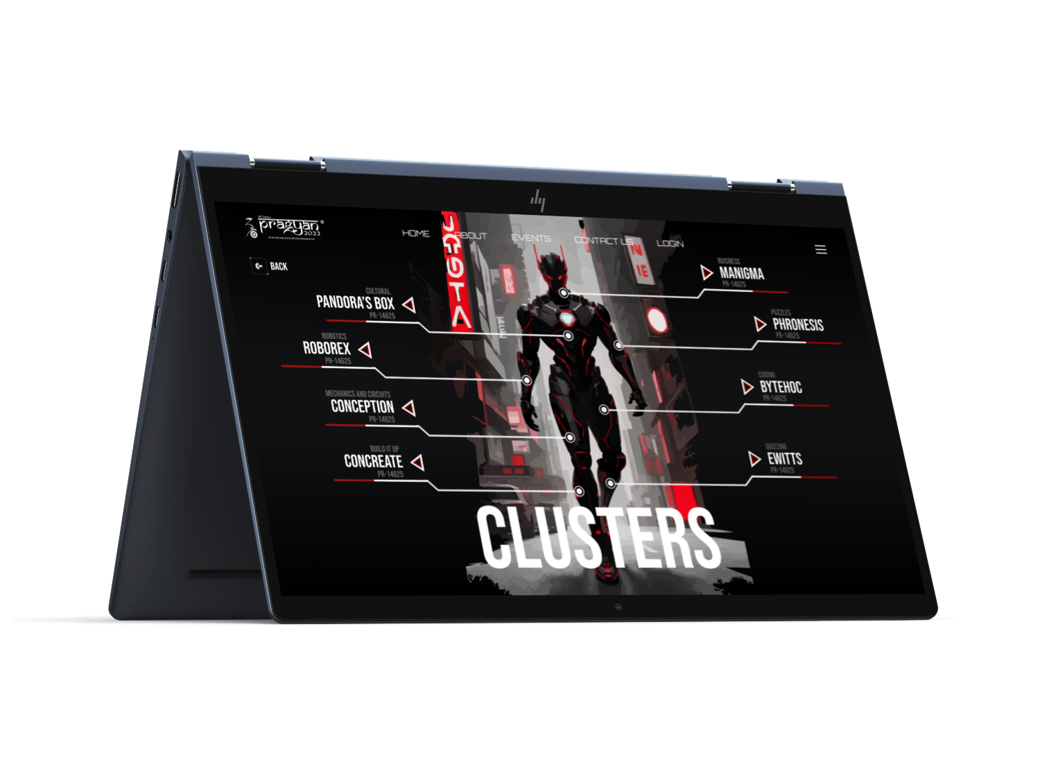 Cyberscape event clusters, full size