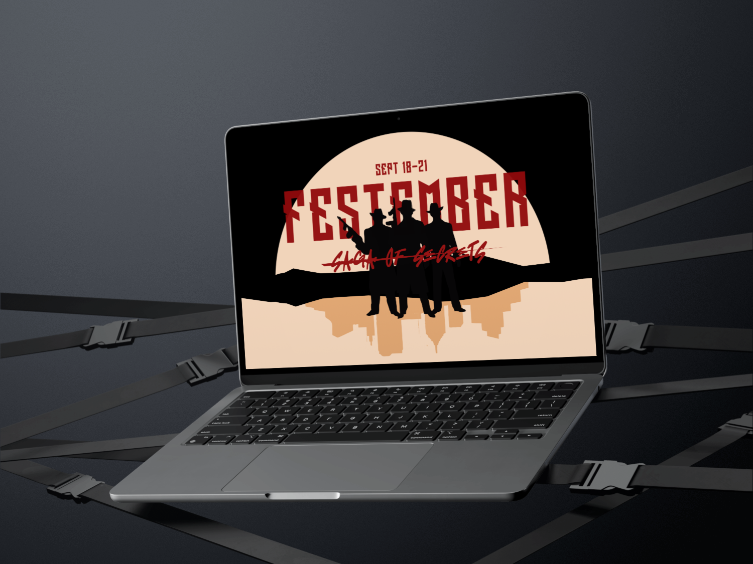Festember Saga of Secrets noir marketing hero